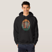 Retro Accordion Musician Instrument Hoodie (Voorkant volledig)