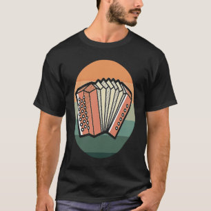 Retro Accordion Musician Instrument T-shirt