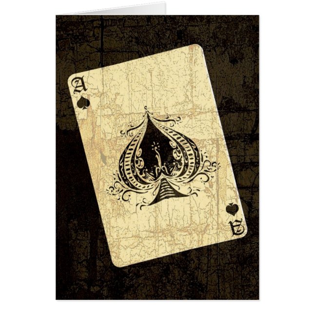 Retro Ace of Spades (Voorkant)