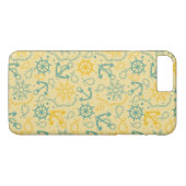 Retro achtergrond met anker, touwen Case-Mate iPhone case (Achterkant (Horizontaal))