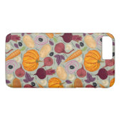 Retro-achtergrond van verse groenten Case-Mate iPhone case (Achterkant (Horizontaal))
