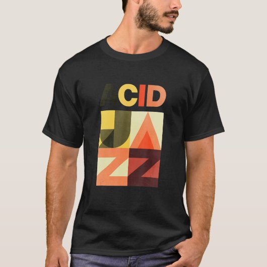 Retro Acid Jazz 90s Jazz T-shirt (Voorkant)