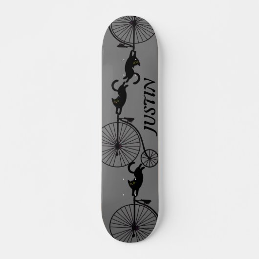  retro acrobatische katten Gang Persoonlijk Skateboard (Voorkant)