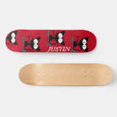  retro acrobatische katten Gang Persoonlijk Skateboard (Horizontaal)
