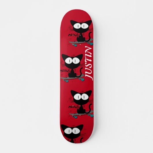 retro acrobatische katten Gang Persoonlijk Skateboard (Voorkant)