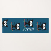  retro acrobatische katten Gang Yogamat (Achterkant (horizontaal))