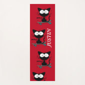  retro acrobatische katten Gang Yogamat (Voorkant)