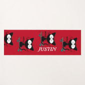  retro acrobatische katten Gang Yogamat (Voorkant (horizontaal))