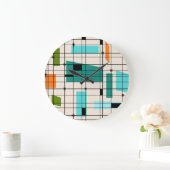 Retro Acryl van de Muur Starbursts Klok van het (Huis)