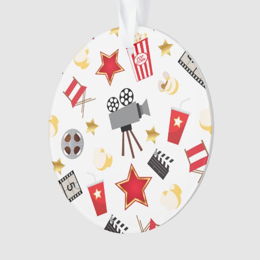 Retro Actief bioscoop/bioscoop Ornament (voorkant)