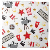 Retro Actief bioscoop/bioscoop Tegeltje (Voorkant)