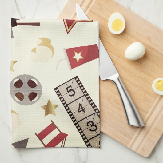 Retro Actief bioscoop/bioscoop Theedoek (Quarter Fold)