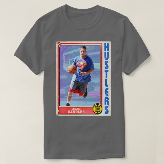 Retro Adam Sandler PickUp Basketbal Trading D T-shirt (Design voorkant)