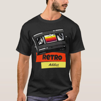 Retro Addict Video Cassettebandje 80s T-shirt