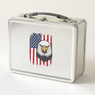 Retro Adelaar Amerikaanse Vlag Patriottisch Shirt