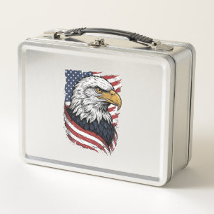 Retro Adelaar Amerikaanse Vlag Patriottisch Shirt