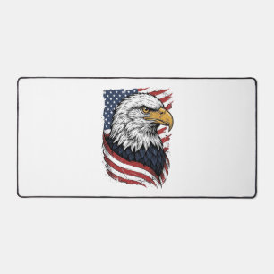 Retro Adelaar Amerikaanse Vlag Patriottisch Shirt  Bureaumat