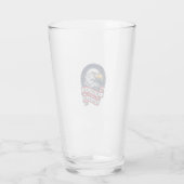 Retro Adelaar Patriottisch Lint Vector T-shirt Ont Glas (Achterkant)