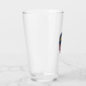 Retro Adelaar Patriottisch Lint Vector T-shirt Ont Glas (Rechts)