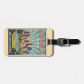 Retro Adelaide Australia, Vines & Festivals Travel Bagagelabel (Voorkant horizontaal)