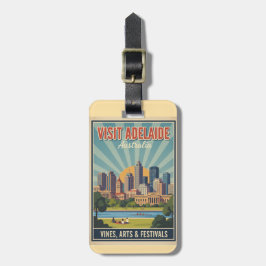 Retro Adelaide Australië, Wijnranken & Festivals R Bagagelabel