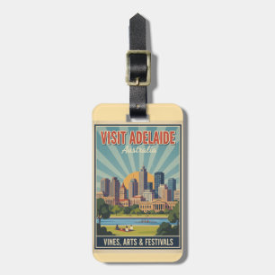 Retro Adelaide Australië, Wijnranken & Festivals R Bagagelabel