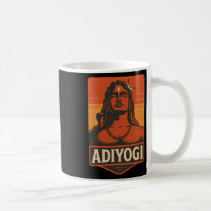 Retro Adiyogi Shiva Vintage Eerste Yogi Hindoe God Koffiemok
