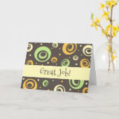 Retro Administratieve Kaart van de Dag van Beroeps (Gele Bloem)