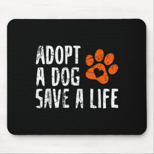 Retro Adoptie Hond Red Leven Dierenredding Hond Li Muismat