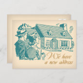 Retro-adreswijziging Briefkaart (Voorkant / Achterkant)
