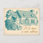 Retro-adreswijziging Briefkaart (Voorkant)