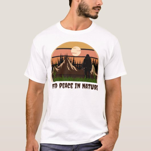 Retro Adventure Sunset T-shirt (Voorkant)