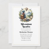 Retro  Adventure wacht op afstudeerfeest Kaart (Voorkant)