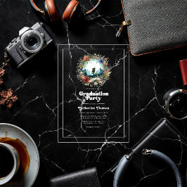 Retro Adventure wacht op afstudeerfeest van acryl Uitnodigingen