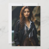 Retro Adventure wacht op Afstuderen Foto Aankondiging (Achterkant)