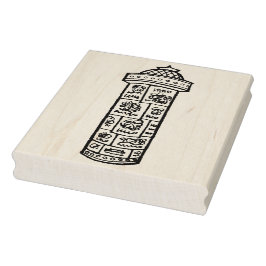 Retro Adverteren kiosk Rubber Art Stamp Rubberstempel