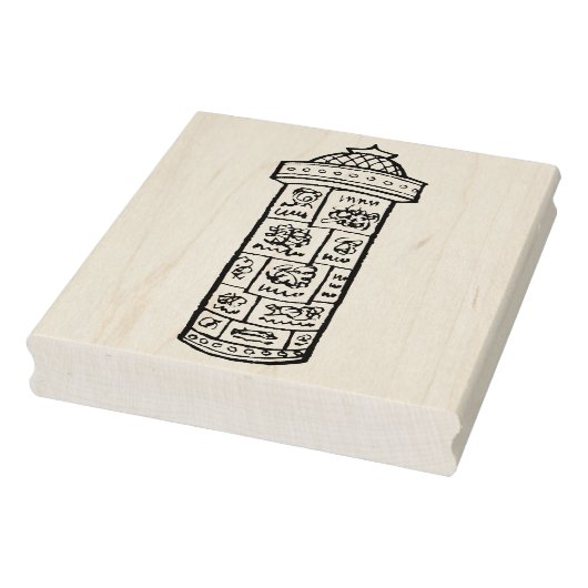 Retro Adverteren kiosk Rubber Art Stamp Rubberstempel (Stempel)