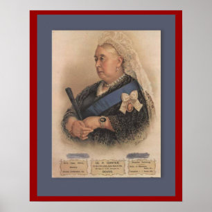 Retro  adverteren, Koningin Victoria Poster