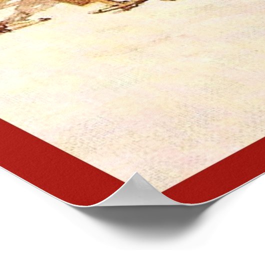 Retro  adverteren, Ski poster, Mode Poster (Hoek)