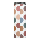 Retro Aesthetic Muted Color Spots Thermosbeker (Achterkant)
