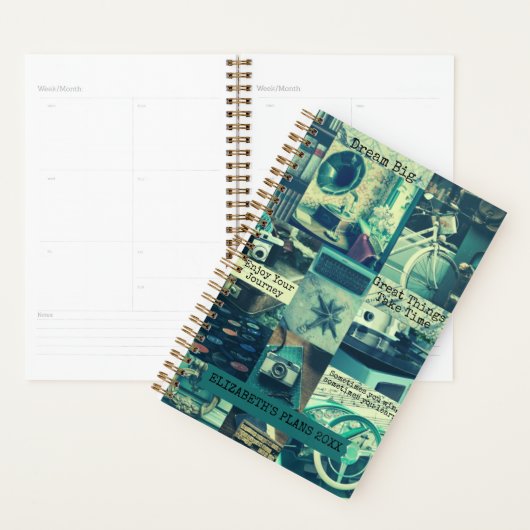 Retro Aesthetisch bord Collage Aangepaste offertes Planner (Display)