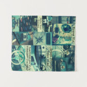 Retro Aesthetisch bord Collage Aangepaste offertes Wandkleed (Voorkant (horizontaal))