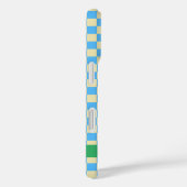 Retro Aesthetisch Checkerboard Blue op maat Case-Mate iPhone Case (Achterkant / Rechts)