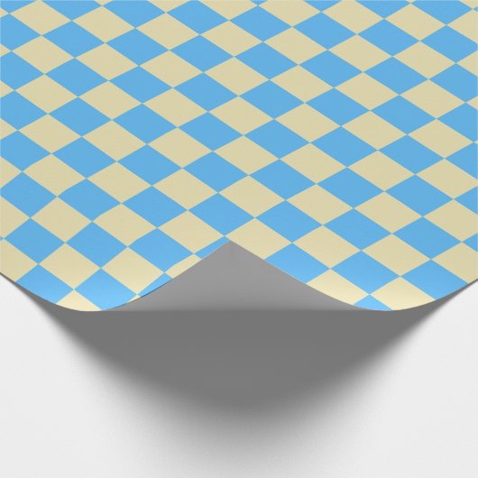 Retro Aesthetisch toetsenbord Patroon Blauw wit Cadeaupapier (Hoek)