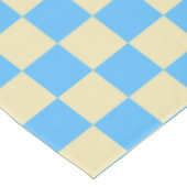 Retro Aesthetisch toetsenbord Patroon Blauw wit Tafelkleed (Gekanteld)
