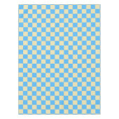 Retro Aesthetisch toetsenbord Patroon Blauw wit Tafelkleed (Voorkant)