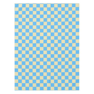 Retro Aesthetisch toetsenbord Patroon Blauw wit Tafelkleed