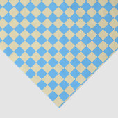 Retro Aesthetisch toetsenbord Patroon Blauw wit Tissuepapier (Detail)