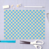 Retro Aesthetisch toetsenbord Patroon Blauw wit Tissuepapier (Craft)
