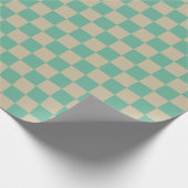 Retro Aesthetische Checkerboard Patroonafbeelding  Cadeaupapier (Hoek)